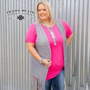 Crazy Train Fringe Vest